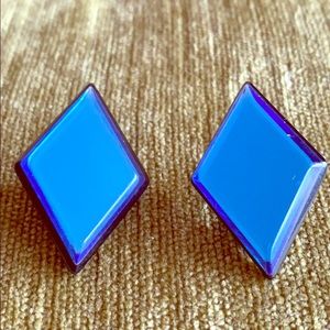 🔷geometric vintage clip on earrings 🔷